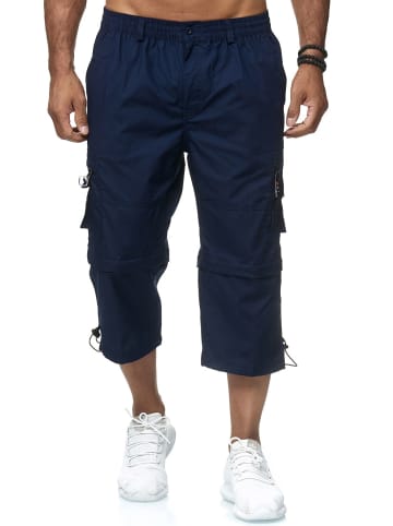 LMC Cargo Shorts Zip Hose 3/4 Schlupfhose Verstellbare Beinlänge in Blau