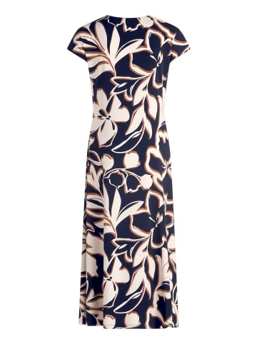 Betty Barclay Midikleid mit Raffung in Dark Blue/Brown