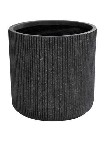 Beliani Outdoor Blumentopf OREOI in Grau - (W) 37 x (H) 37 x (L) 37 cm