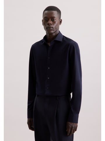 Seidensticker Jerseyhemd Shaped in Dunkelblau