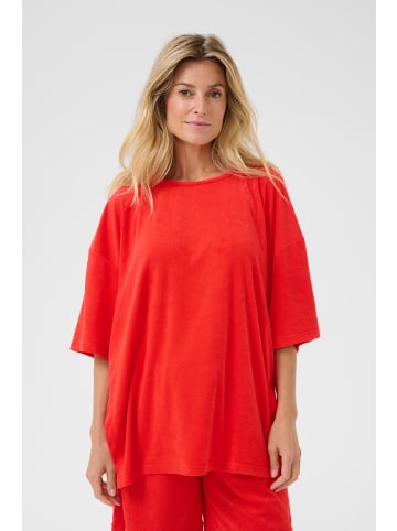 Cream T-shirt CRFria Oversize fit in Flame Scarlet