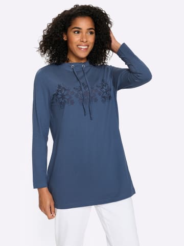 Sieh an! Longshirt in jeansblau-marine