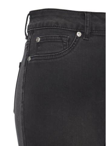 LASCANA Jeansleggings in black washed