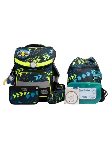 SCHOOL-MOOD Timeless Pro Schulranzen-Set 7-teilig in Rennwagen