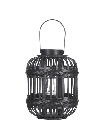 Beliani Laterne BORACAY in Schwarz - (W) 22 x (H) 30 x (L) 22 cm