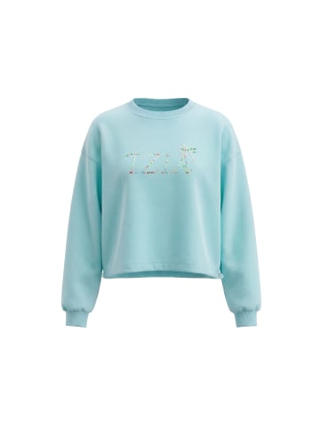 IZIA Women Sweatshirt in Aqua