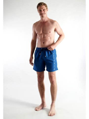 Bugatti Badeshorts Amalfi in blau-mittel-uni