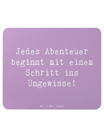 Mr. & Mrs. Panda Mauspad Spruch Ungewissheit akzeptieren mit Spruch in Lavendeltraum