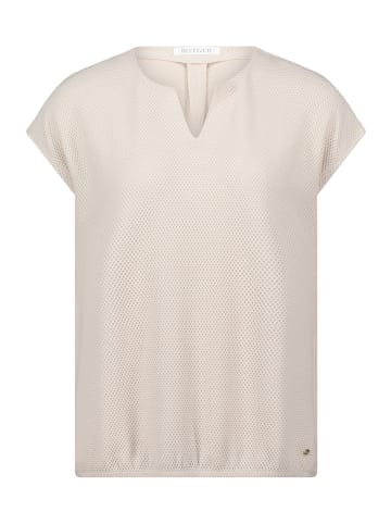 BETTY & CO Casual-Shirt mit Struktur in Nature/Cream