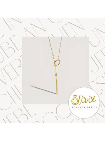 XCOAST Damen Halskette, Edelstahl, Gold