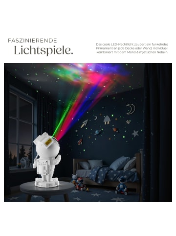 tectake LED-Sternenhimmel-Projektor Astronaut, inkl. Bluetooth