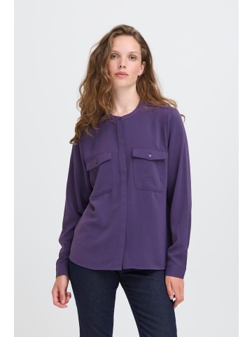 ICHI Langarm - Hemd IHSOFFIE Regular fit in Patriot Blue