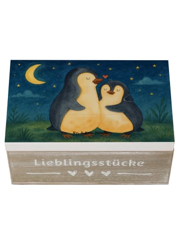 Mr. & Mrs. Panda Erinnerungsbox Pinguine Einschlafen Design ohne... in Weiß