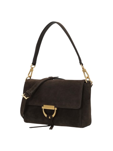 Abro Temi - Schultertasche 25 cm (military) in dark brown