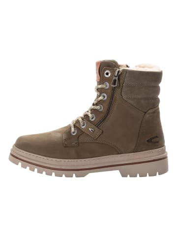 Camel Active MILA Leder Boot in Khaki