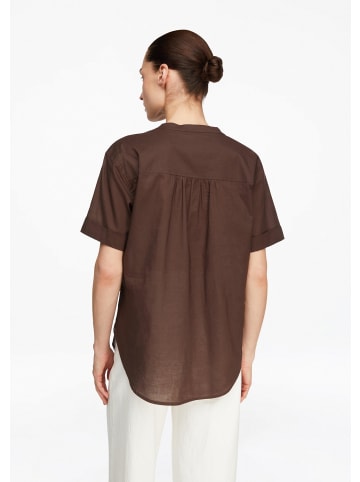 comma Bluse in 8943_dunkelbraun
