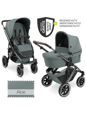 ABC-Design Kombi-Kinderwagen Salsa 4 Air - inkl. Babywanne & in gruen,silber