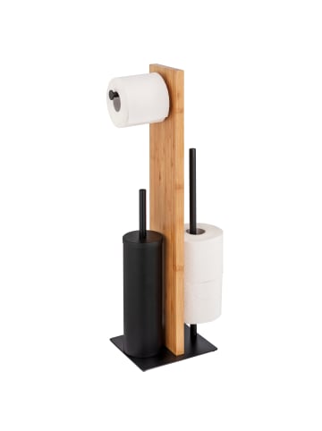 Wenko Toilettenpapierständer mit Ersatzrollenhalter und WC-Bürste LESINA in Mehrfarben