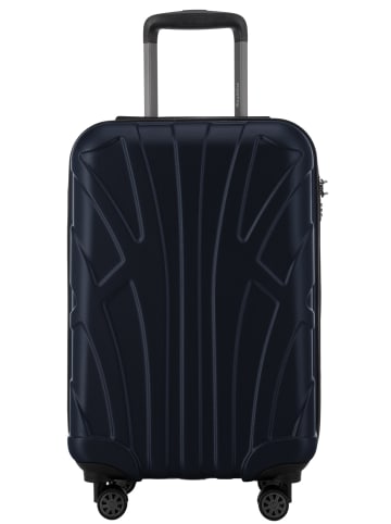 suitline Handgepäckkoffer 55x35x20 cm Carry-On 55cm Hartschale 34 L in Dunkelblau