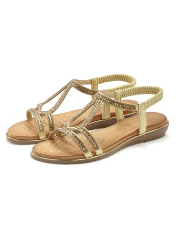 Vivance by Lascana Sandale in goldfarben