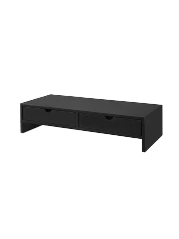 SoBuy Monitorständer in Matt Schwarz - (W) 18 x (H) 11 x (L) 47 cm