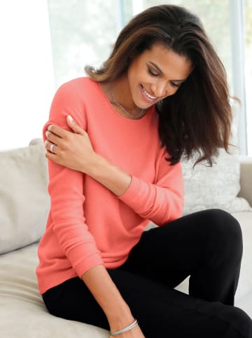 WITT WEIDEN Kaschmir-Pullover in koralle-meliert