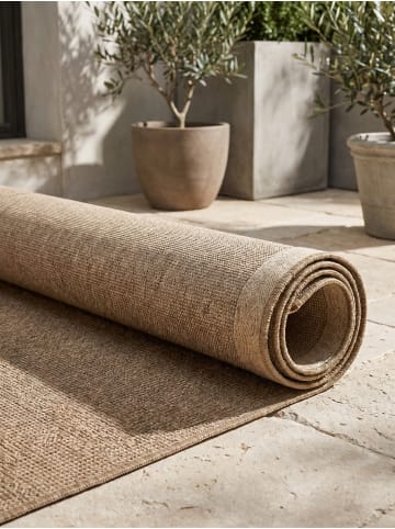 KADIMA DESIGN Teppich Outdoor Waschbar Vintage KASBERG Strapazierfähig OEKO-TEX in Beige