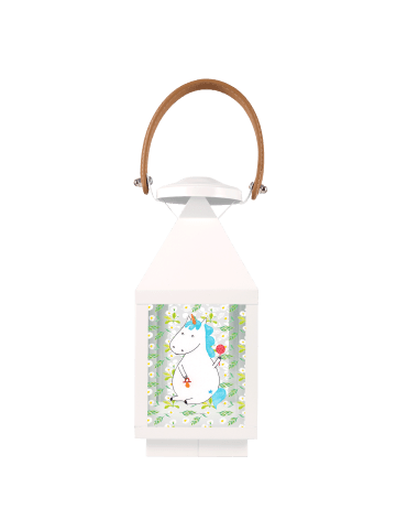 Mr. & Mrs. Panda Windlicht Einhorn Baby ohne Spruch in Transparent