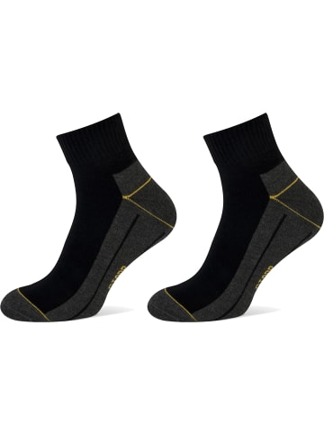 STAPP STAPP Bekleidung 4435 Stapp Yellow Quarter 2er Pack / 2 Paar in schwarz