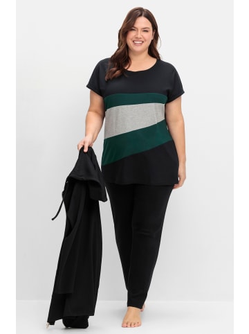 sheego Oversize-Shirt in tiefgrün