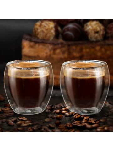 Creano Espressogläser doppelwandig 6er Set - 100ml Glas