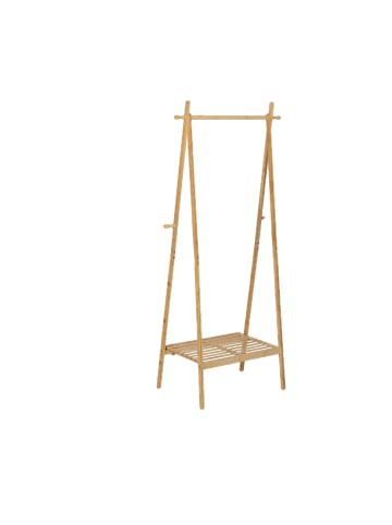 relaxdays Kleiderständer in Natur - (B)74 x (H)160 x (T)42 cm