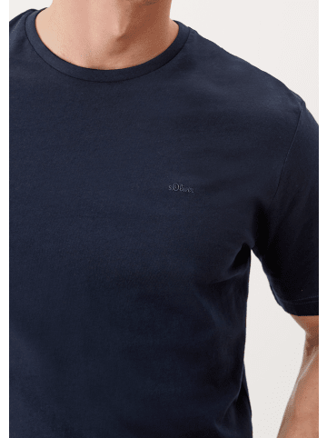 s.Oliver T-Shirt kurzarm in Blau