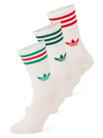 Adidas originals Socken in ecru rot