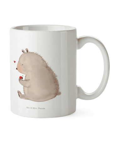 Mr. & Mrs. Panda Kinderbecher Bär Marienkäfer ohne Spruch in Weiß
