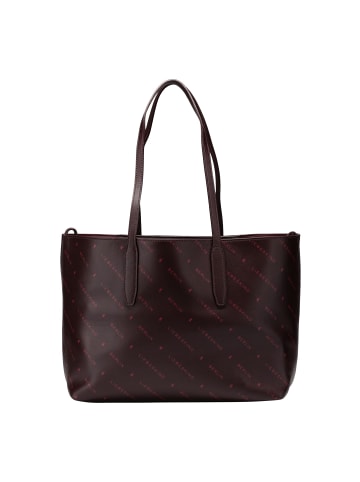 LIEBESKIND BERLIN Monogram Schultertasche Leder 47 cm in burgundy