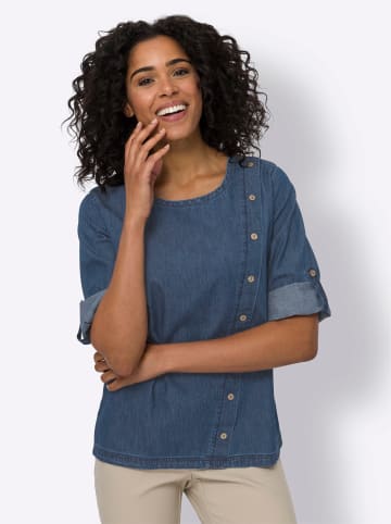 Sieh an! Jeansbluse in blue-stone-washed