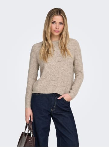 ONLY Strickpullover in Taupe Gray