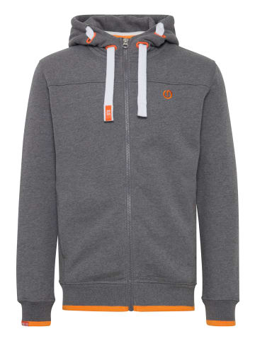 !SOLID Kapuzensweatjacke in grau