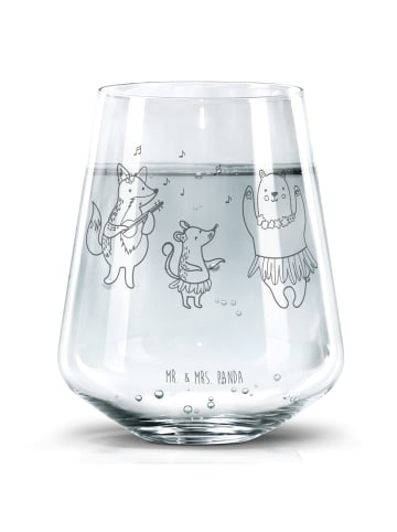 Mr. & Mrs. Panda Trinkglas Waldtiere Aloha ohne Spruch in Transparent