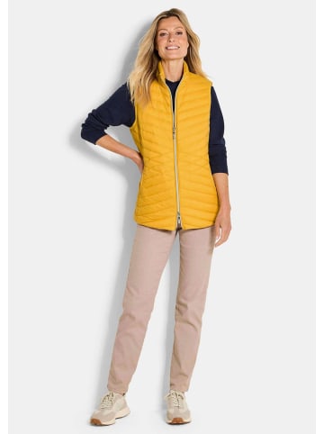 GOLDNER Kurzgröße:  Taillierte Daunenweste, leicht gefüttert in honig