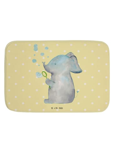 Mr. & Mrs. Panda Badeteppich Elefant Seifenblasen ohne Spruch in Gelb Pastell