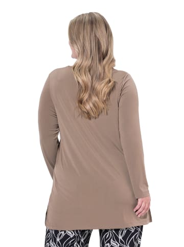 Ulla Popken Longshirt in taupe