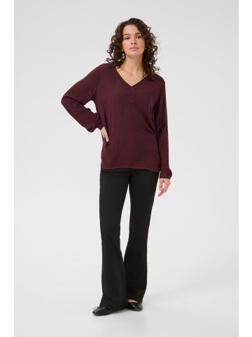 Kaffe Langarm-Bluse Amber Regular fit in Windsor Wine