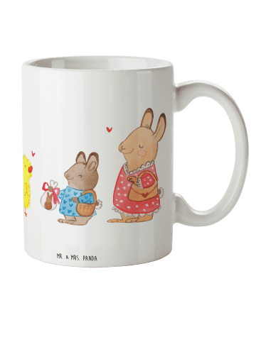 Mr. & Mrs. Panda Tasse Ostern Geschenke ohne Spruch in Weiß