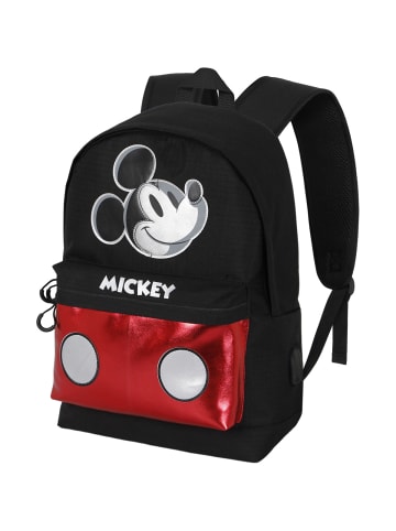 Disney Rucksack Mickey Mouse Iconic-Silver HS in schwarz