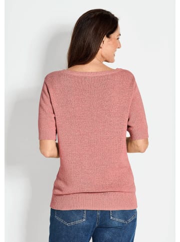 GOLDNER Kurzgröße:  Pullover Pullover in pfirsich