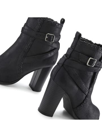 LASCANA High-Heel-Stiefelette in schwarz