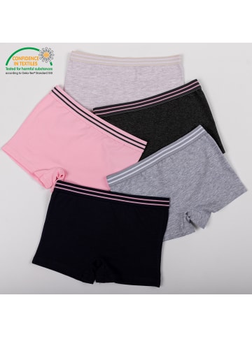 LOREZA 10er Set Pantys - Streifen - Bunt