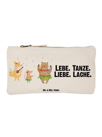 Mr. & Mrs. Panda Make-up-Tasche Waldtiere Aloha mit Spruch in Weiß